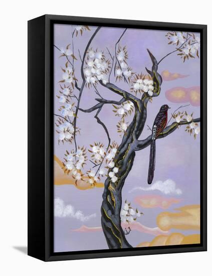 Asian Bird 2-Judy Mastrangelo-Framed Premier Image Canvas