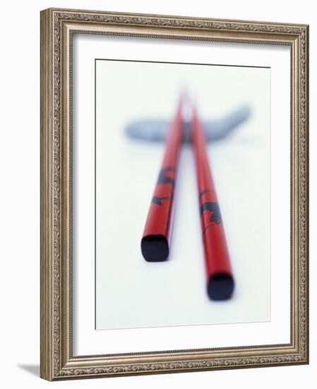 Asian Chopsticks-Peter Medilek-Framed Photographic Print