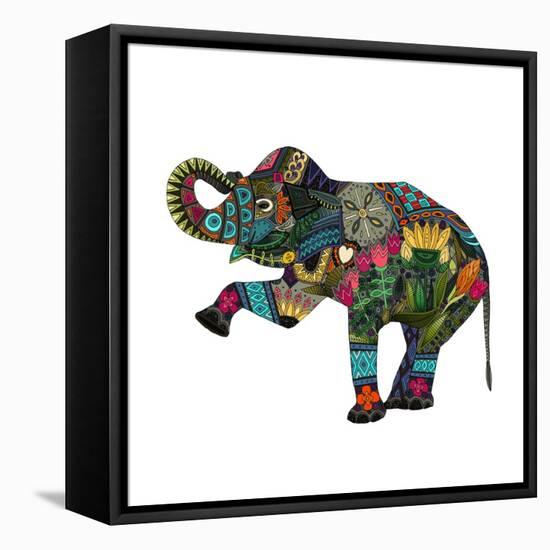 Asian Elephant-Sharon Turner-Framed Stretched Canvas