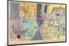 Asian Entertainers-Paul Klee-Mounted Art Print