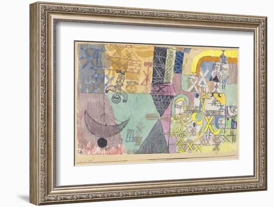 Asian Entertainers-Paul Klee-Framed Art Print