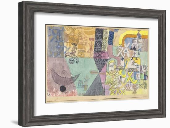 Asian Entertainers-Paul Klee-Framed Art Print