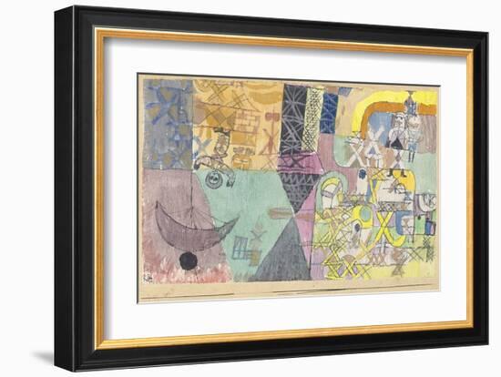 Asian Entertainers-Paul Klee-Framed Art Print