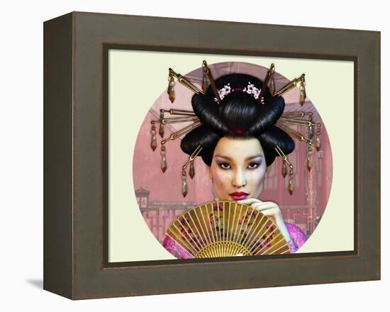 Asian Lady-Atelier Sommerland-Framed Stretched Canvas