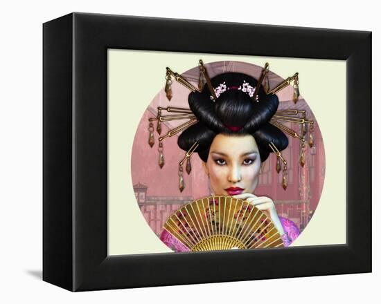 Asian Lady-Atelier Sommerland-Framed Stretched Canvas