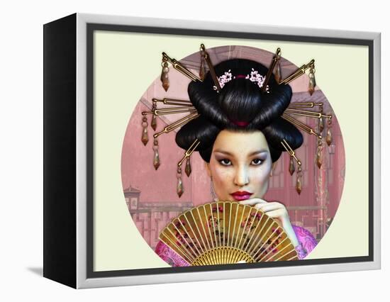 Asian Lady-Atelier Sommerland-Framed Stretched Canvas