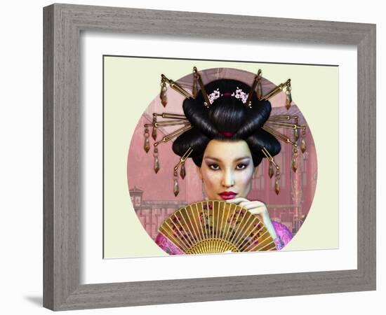 Asian Lady-Atelier Sommerland-Framed Art Print