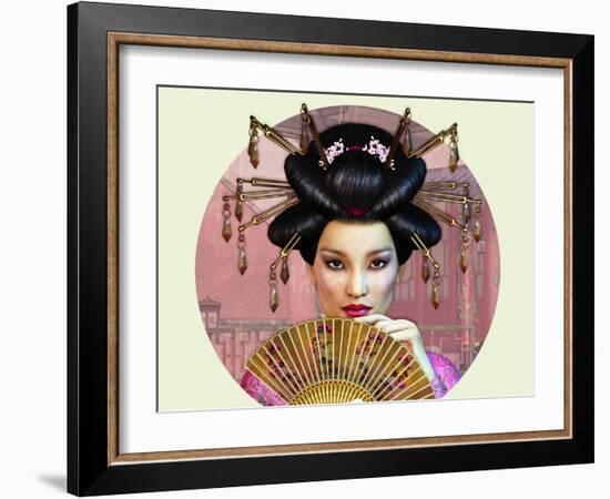 Asian Lady-Atelier Sommerland-Framed Art Print