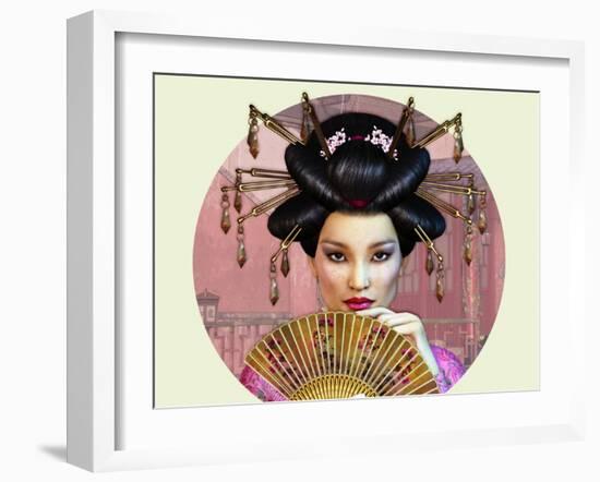 Asian Lady-Atelier Sommerland-Framed Art Print