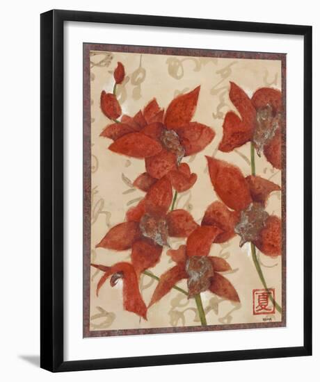 Asian Orchid II-Hollack-Framed Giclee Print