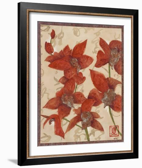 Asian Orchid II-Hollack-Framed Giclee Print