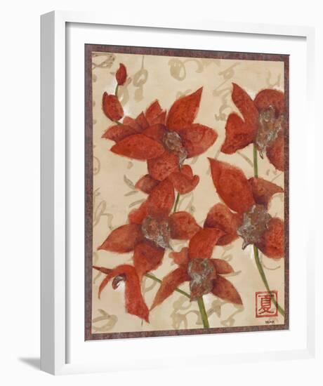 Asian Orchid II-Hollack-Framed Giclee Print