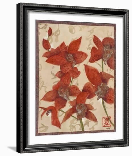 Asian Orchid II-Hollack-Framed Giclee Print