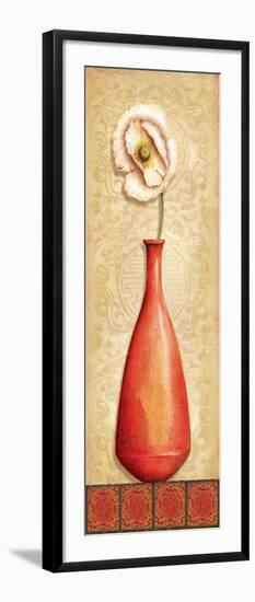 Asian Red III-Delphine Corbin-Framed Art Print