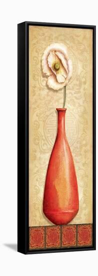 Asian Red III-Delphine Corbin-Framed Stretched Canvas