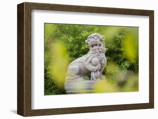 Asian Statue, Bamboo, 22nd District-Rainer Mirau-Framed Photographic Print