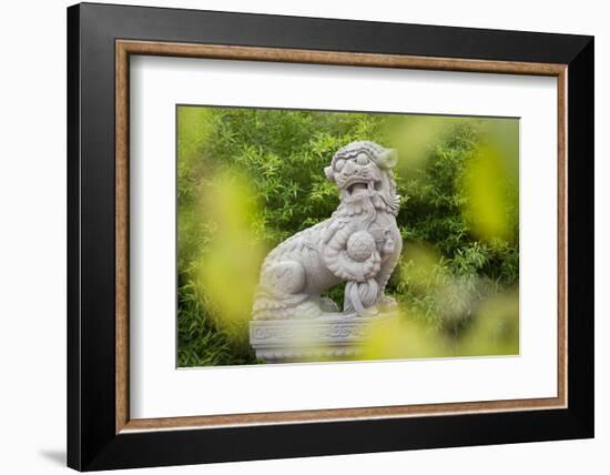 Asian Statue, Bamboo, 22nd District-Rainer Mirau-Framed Photographic Print