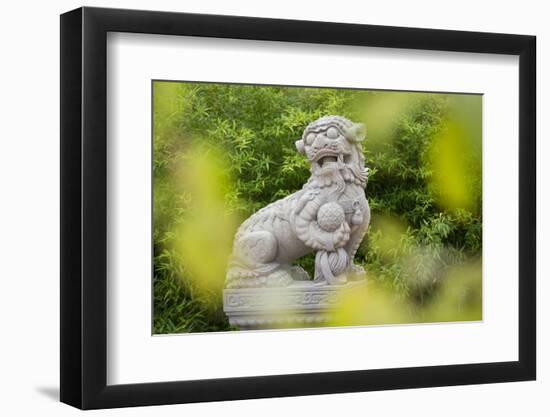 Asian Statue, Bamboo, 22nd District-Rainer Mirau-Framed Photographic Print