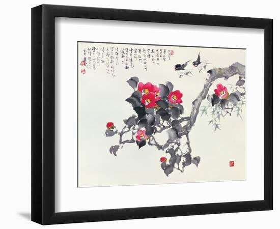 Asian Traditional Painting-WizData-Framed Premium Giclee Print