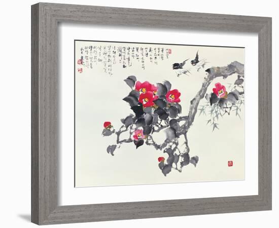 Asian Traditional Painting-WizData-Framed Art Print