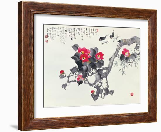 Asian Traditional Painting-WizData-Framed Art Print