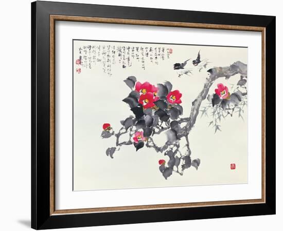 Asian Traditional Painting-WizData-Framed Art Print