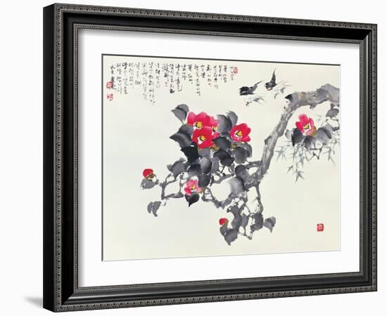 Asian Traditional Painting-WizData-Framed Art Print