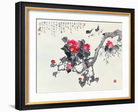 Asian Traditional Painting-WizData-Framed Art Print