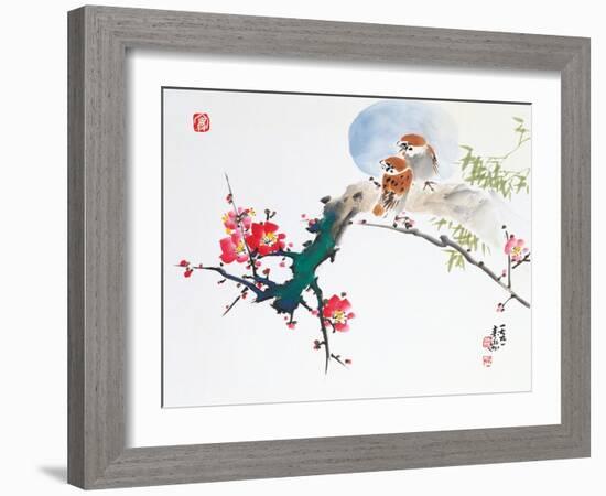 Asian Traditional Painting-WizData-Framed Art Print