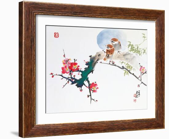 Asian Traditional Painting-WizData-Framed Art Print