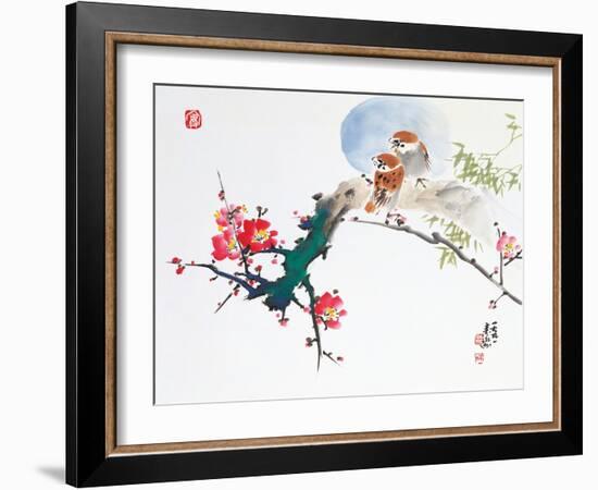 Asian Traditional Painting-WizData-Framed Art Print