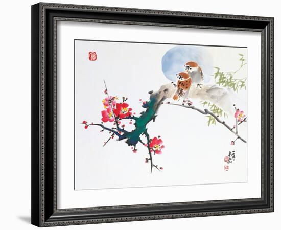 Asian Traditional Painting-WizData-Framed Art Print