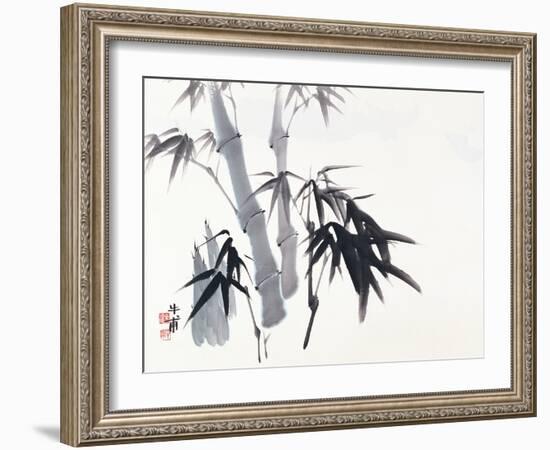 Asian Traditional Painting-WizData-Framed Art Print