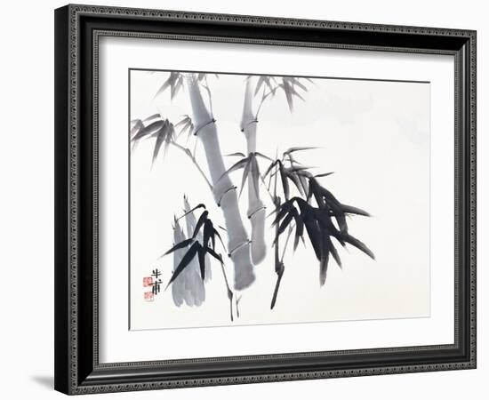 Asian Traditional Painting-WizData-Framed Art Print