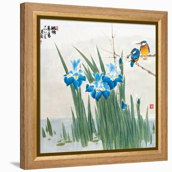 Asian Traditional Painting-WizData-Framed Stretched Canvas