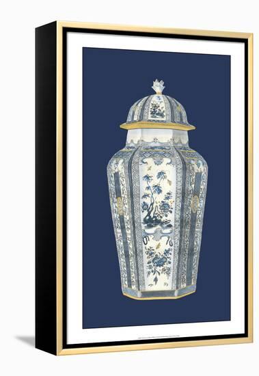 Asian Urn in Blue and White I-Vision Studio-Framed Stretched Canvas