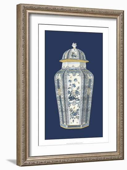 Asian Urn in Blue and White I-Vision Studio-Framed Art Print