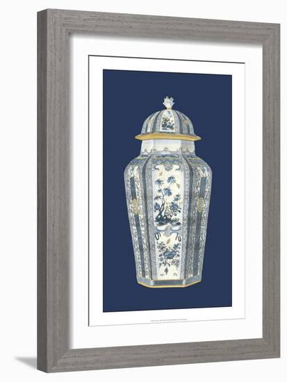 Asian Urn in Blue and White I-Vision Studio-Framed Art Print