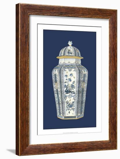 Asian Urn in Blue and White I-Vision Studio-Framed Art Print