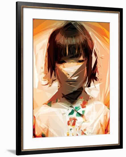 Asian Woman-Enrico Varrasso-Framed Art Print