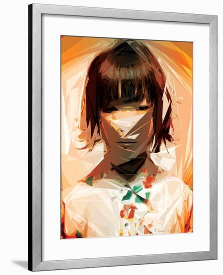 Asian Woman-Enrico Varrasso-Framed Art Print