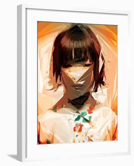 Asian Woman-Enrico Varrasso-Framed Art Print