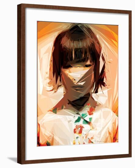 Asian Woman-Enrico Varrasso-Framed Art Print