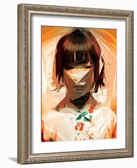 Asian Woman-Enrico Varrasso-Framed Art Print