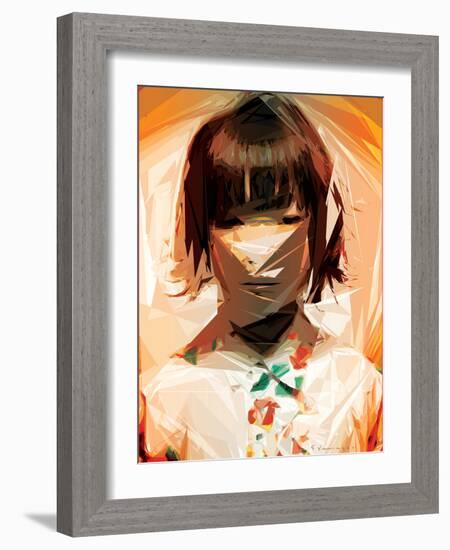 Asian Woman-Enrico Varrasso-Framed Art Print