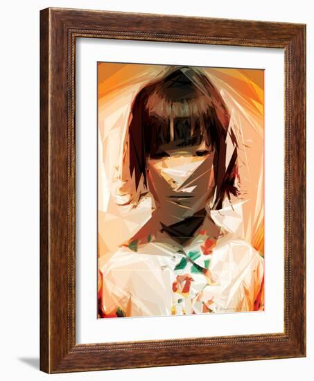 Asian Woman-Enrico Varrasso-Framed Art Print