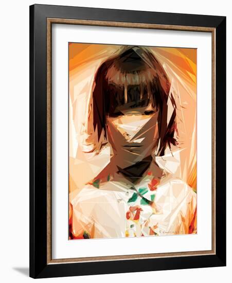 Asian Woman-Enrico Varrasso-Framed Art Print