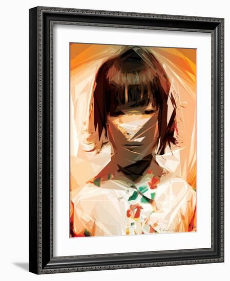 Asian Woman-Enrico Varrasso-Framed Art Print