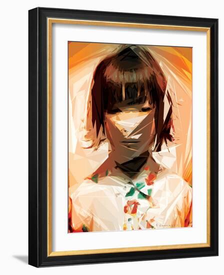 Asian Woman-Enrico Varrasso-Framed Art Print