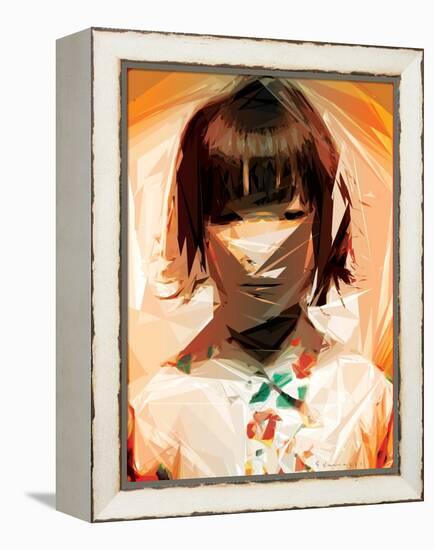 Asian Woman-Enrico Varrasso-Framed Stretched Canvas